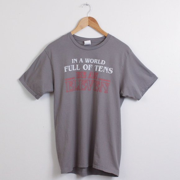Stranger Things Shirt Mens Medium Be An Eleven Tee - Picture 1 of 4